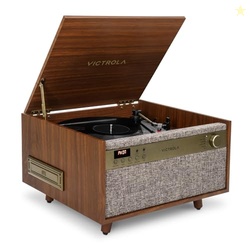 Victrola Century 6-in-1 Vinyl Record Player & Music Center  3-Speed Tu