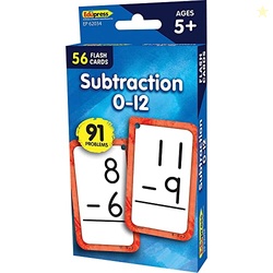 Teacher Created Resources Subtraction 012 Flash Cards (EP62034)