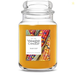Yankee Candle Harvest, Thanksgiving Scented Candle, 22oz Large Jar, Up