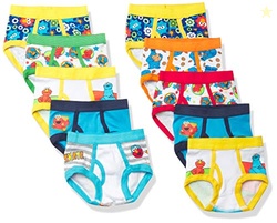 Underwear With Favorites like Elmo, Cookie Monster & Big Bird in sizes