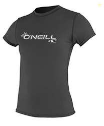 O'Neill Wetsuits Women's Basic Skins Upf 50+ Short Sleeve Sun Shirt, B