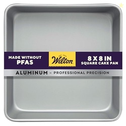 Wilton Performance Aluminum Square Cake and Brownie Pan, 8-Inch, Silve