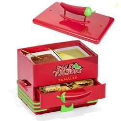 Nostalgia Taco Tuesday Tamales Steamer - Veggie, Pot Sticker, Hot Dog,