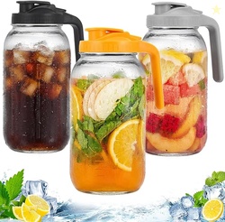 3 Pack Glass Pitchers with Lid