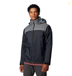 Columbia Men's Glennaker Lake II Rain Jacket, Black/City Grey, 1X