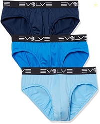 Evolve Men's Sport Mesh 3 Pack No Show Briefs