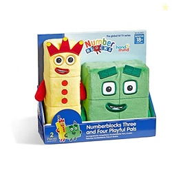hand2mind Numberblocks Three & Four Playful Pals, Plush Figure Toys, N