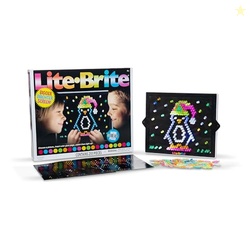 Lite Brite Ultimate Value Retro Toy, 12 Seasonal Templates, Peg Pouch,