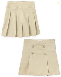 The Children's Place Girl's Pleated/Button Skort, Sandy, 5