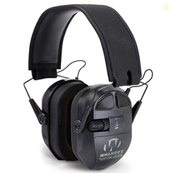 WALKER'S Ultimate Power Muff Quads - Hearing Protection Noise Reductio