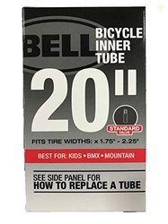 Bell Standard Bicycle Inner Tube, 20" x 1.75" - 2.125", Schrader Valve