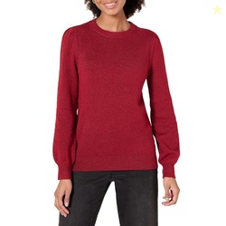 Amazon Essentials Women's Relaxed-Fit Soft Touch Long Sleeve Pleated S