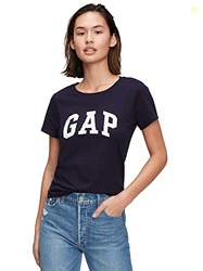 GAP Womens Classic Logo Tee T Shirt, Navy Uniform, XX-Large US