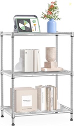 IZEUK 3 Tier Shelf, Heavy Duty Steel Wire Shelving