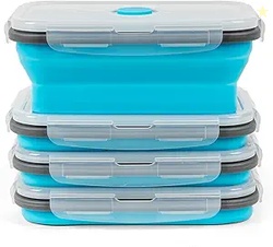 Collapsible Silicone Food Storage Containers (4PCS)