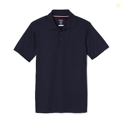 French Toast Men's Short Sleeve Moisture Wicking Stretch Sport Polo Sh