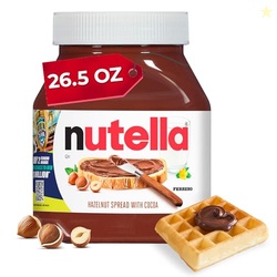 Nutella Hazelnut Spread with Cocoa, Creamy Hazelnut Spread, Breakfast 