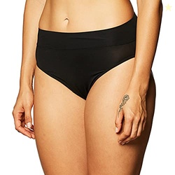Warner's Women's No Pinching No Problem Hi Cut Brief Panty, Black, X-L