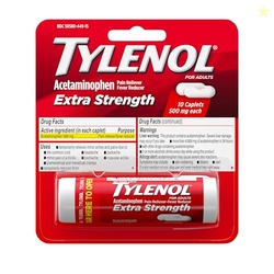 Tylenol Extra Strength 500 mg Acetaminophen Caplets, Pain Reliever & F