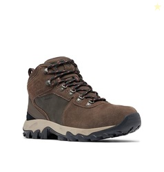 Columbia Mens Newton Ridge Plus II Suede Waterproof, Cordovan/Spice, 7