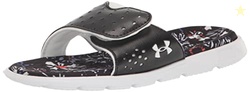 Under Armour Girls' Ignite Pro Graphic Slide, (001) Black/White/White,