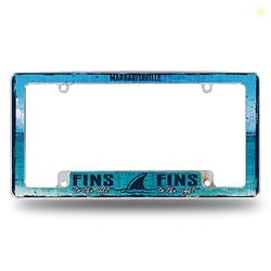 Rico Industries Margaritaville Fins 12" x 6" Chrome All Over Automotiv