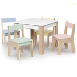 Delta Children - GapKids Table and 4 Chair Set with Paper Roll Holder 