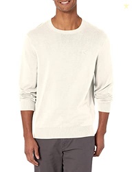Calvin Klein Men's Supima Cotton Solid Monogram Logo Sweater