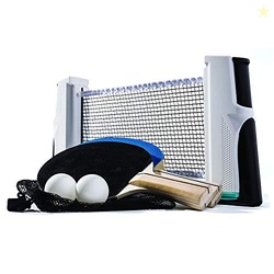Franklin Sports Portable Ping Pong Net Set - Adjustable Size Table Ten