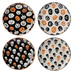 Oneida Dinnerware Set, Vintro Halloween Accent Plates, Assorted Set of