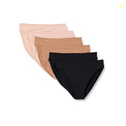 Amazon Essentials Women's Peached Microfiber High Waisted High Leg Pan