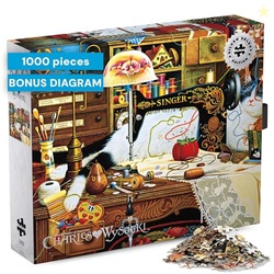 Buffalo Games - 1000 Jigsaw Puzzle Pieces Silver Select Maggie the Mes