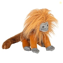Wild Republic Golden Lion Tamarin, Cuddlekins, Stuffed Animal, 12 inch
