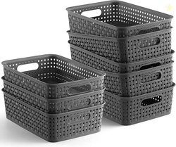 NETANY Plastic Storage Baskets - 8 Pack AD