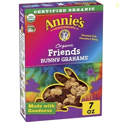 Annie's Friends Organic Bunny Graham Snacks, Chocolate Chip, Chocolate