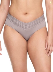 Warner's Women's No Pinching No Problem Lace Hipster Panty, Mink, XX-L