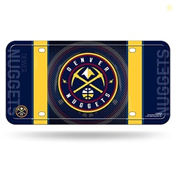 Rico Industries NBA Denver Nuggets Metal License Plate Tag