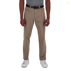 Haggar Men's The Active Series City Flex  5-Pocket Slim-Straight Pant 