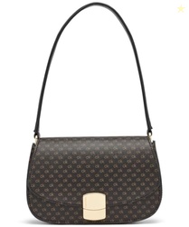 Calvin Klein Alina Flap Shoulder Bag, Brown/Khaki/Black, One Size