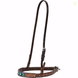 Turquoise Cross Turquoise Beaded Noseband Dark Oil, 1