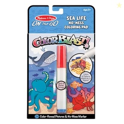 Melissa & Doug On the Go ColorBlast! Activity Book: Sea Life - 24 Pict