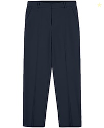 Izod Boys' Bi-Stretch Flat Front Dress Pant, Navy Performance, 14
