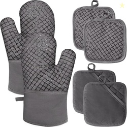 4 Pcs Oven Mitts and Pot Holders