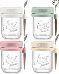 4 Pack Overnight Oats Containers 