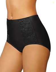 Bali womens Bali Essentials Double Support briefs underwear, Black, La