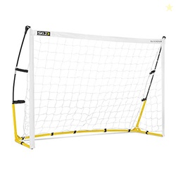 SKLZ Quickster Soccer Goal Portable Soccer Goal and Net, White, 6 x 4 