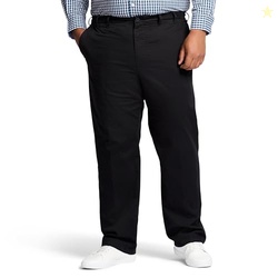 Izod Men's Big-tall Big and Tall Performance Stretch Flat Front Pant, 