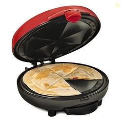 Taco Tuesday Deluxe 8-Inch 6-Wedge Electric Quesadilla Maker with Extr