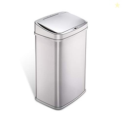 Ninestars 13 Gallon Automatic Trash Can, 50L Touchless Motion Sensor G