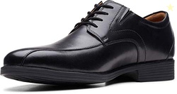 Clarks mens Whiddon Pace Oxford, Black Leather, 10 US